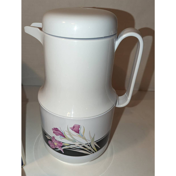 NIB Vintage Unused Phoenix 6 Pc. Thermal Serving Set, Carafe, 4 Tumblers & Tray - Picture 3 of 12